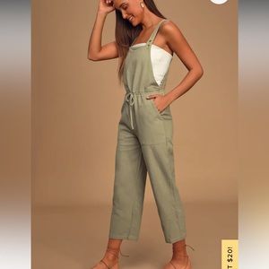 Lulus Linen Overalls / Jumpsuit
